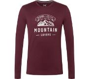 Super.natural Mountain Lovers LS Shirt Men, punainen XL 2022 Pitkähihaiset kiipeilypaidat