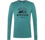 Super.natural Mountain Lovers LS Shirt Men, petrooli XXL 2022 Pitkähihaiset kiipeilypaidat