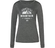 Super.natural Mountain Love LS Shirt Women, harmaa L 2022 Pitkähihaiset kiipeilypaidat