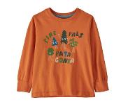 Patagonia - Baby's L/S Regenerative Cotton Graphic T-Shirt - Longsleeve 5 Years, oranssi