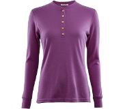 Aclima - Women's Warmwool Granddad Shirt - Merinovillapulloverit XS, violetti