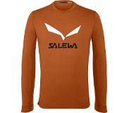 Salewa Solidlogo Dryton Long Sleeve T-shirt Oranssi 2XL Mies