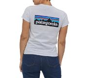 Patagonia P-6 Logo Responsibili-Tee, White, L, T-shirts Naiset