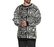 Santa Cruz Not A Crime Knit Crew Neule black / white Koko S