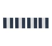 DIYTI Wide Stripe Lasinaluset 10x10 Cm 4-pakkaus - Tabletit & Lasinaluset Polyesteri Laivastonsininen - 12-NAVC-WS-NAV/WHI