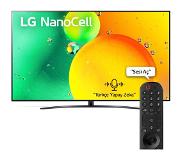 LG 43" 4K NanoCell Smart TV (2022). Musta