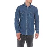 Replay M4023 .000.620 40a Long Sleeve Shirt Sininen M Mies