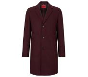 Hugo Boss Regular-fit coat in a virgin-wool blend