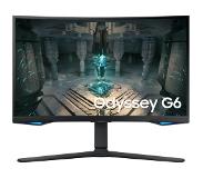 Samsung 27" Näyttö Odyssey G6 - 2560x1440 (QHD) - 240Hz - VA - HDMI 2.1 - Curved - Black - 1 ms AMD FreeSync 2