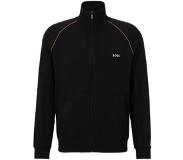 HUGO BOSS Logo-embroidered zip-up jacket in stretch cotton