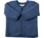 Joha - Kid's 4014 Cardigan Merino Wool Fleece - Merinovillatakki 90, sininen