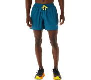 Asics Fujitrail Logo Shorts Men, sininen/keltainen 2023 L Juoksuhousut