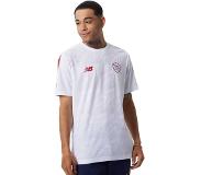 New Balance As Roma Pre-game 22/23 Short Sleeve T-shirt Away Valkoinen XL