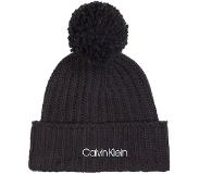 Calvin Klein Oversized Knit Pompom Beanie Musta Mies