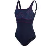 Speedo Shaping Contoureclipse Printed Mastectomy Pocketing Swimsuit Sininen UK 36 Nainen