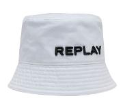 Replay Ax4318.000.a0113 Bucket Hat Valkoinen M-L Mies