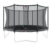 Berg trampoliini Favorit, sis. Comfort turvaverkon 330 cm grey