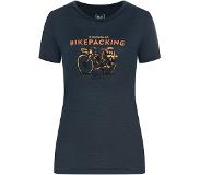 Super.natural - Women's Bikepacking Tee - Merinovillapaita L, sininen