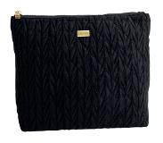 PIPOL BAZAAR Flat Makeup Pouch Quilted Black