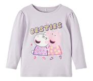 Name it Nora Peppa Pig Long Sleeve T-shirt Violetti 6 Years Tyttö