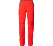Vaude - Women's Farley Stretch Zip Off T-Zip Pants II - Trekkinghousut 48 - Regular, punainen