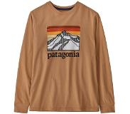 Patagonia Regenerative Organic Certified Cotton Gr Longsleeve T-Shirt line logo ridge / drk camel Koko S