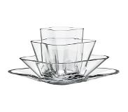 Iittala Alvar aalto -kokoelma-kukka maljakko 175mm kirkas 4-osainen