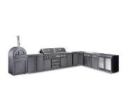 Myoutdoorkitchen Black Collection - Vapaasti seisova ulkokeittiö - Washington