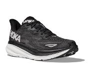 Hoka One One Clifton 9 Wide Running Shoes Men, musta/valkoinen US 10 | EU 44 2023 Juoksukengät asfaltille