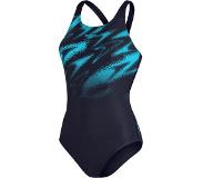 Speedo Hyperboom Placement Muscleback Swimsuit Sininen UK 36 Nainen