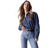 Salsa Jeans Villa Concep Long Sleeve Shirt Sininen L Nainen