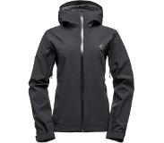 Black Diamond Stormline Stretch Rain Shell, Black, XL, Sadetakit Naiset