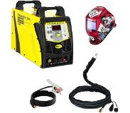 Stamos Germany Hitsaussetti CNC-plasmaleikkuri - 125 A - 400 V - pilot arc + Hitsausmaski – Pokerface – PROFESSIONAL SERIES