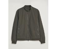 Scandinavian Edition Plain Waterproof Jacket Dark Olive