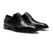 HUGO BOSS Italian-made leather Oxford shoes with branding