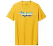Smartwool Mountain Horizon Graphic Slim Fit Short Sleeve T-shirt Keltainen M Mies