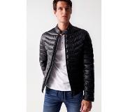 Salsa Jeans Enchimento Em Napa Leather Jacket Musta S Mies