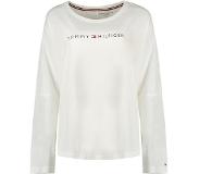Tommy Hilfiger Uw0uw01910 Long Sleeve Crew Neck T-shirt Valkoinen XS Nainen