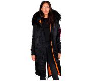 Alpha industries Long Fishtail Jacket Musta M Nainen