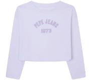 Pepe Jeans Paullete Long Sleeve T-shirt Valkoinen 10 Years Tyttö