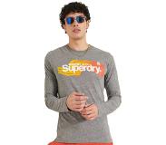 Superdry Core Logo Cali Long Sleeve T-shirt Harmaa S Mies