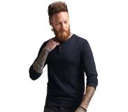 Superdry Studios Merino Grandad Long Sleeve T-shirt Sininen L Mies