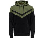 Only & Sons New Wagner Reg Hoodie Vihreä,Musta 2XL Mies