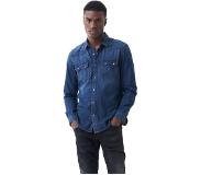 Salsa Jeans 125455-850 / Fit Slim S-repel Denim Long Sleeve Shirt Sininen S Mies