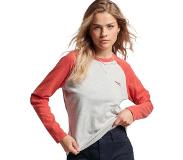 Superdry Vintage Logo Baseball Long Sleeve Round Neck T-shirt Oranssi M Nainen