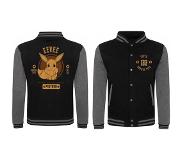 Heroes Pokemon Collegiate Evee Bomber Jacket Musta S Mies
