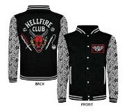 Heroes Official Stranger Things Hellfire Club Jacket Musta XL Mies