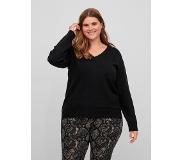 Vila Evoked Ril V Neck Sweater Ruskea 56 Nainen