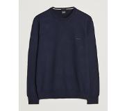 BOSS BLACK Botto Wool Knitted Crew Neck Sweater Dark Blue