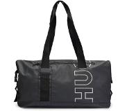 HUGO BOSS Outline-logo holdall in diamond-structured material